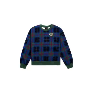 Brooklyn Women's Fleece Crew Womens Style : Dv1996 "GREEN/BLUE" DV1996 333