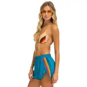 WOMEN'S 5 STRIPE FLEX BOARD SHORTS - ANTIGUA // RAINBOW