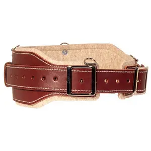5135 Stronghold Comfort Belt Occidental Leather 5135 - Western Style with Red Buckle and Canvas Lining