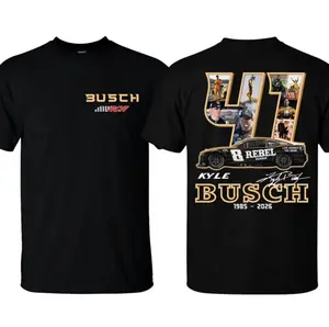 Kyle Busch 41 Tribute Shirt, NASCAR Legend Memorial Tee, RIP Rowdy Shirt, Vintage NASCAR Tribute Top, Classic Cotton Shirt For Men, Full Sizes, Full Colors