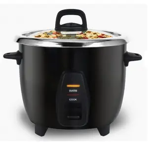 Elite Cuisine Deluxe 10-Cup Electric Rice Cooker, Stainless Steel