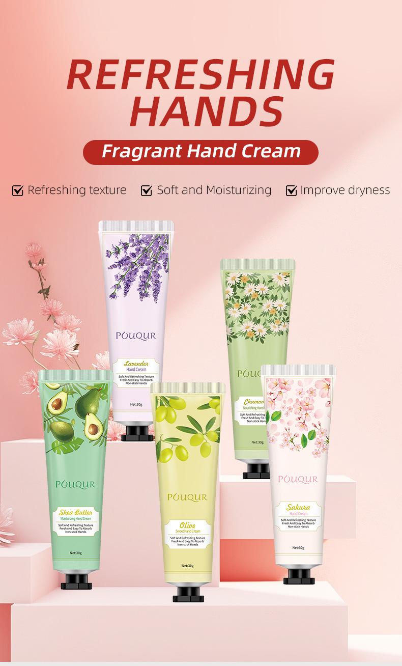 Five Scent Hand Cream Bundle, Buy One Get One Moisturizing Formula, Lightweight Hydrating Hand Care for Smooth Skin, Pocket Size for Work, Travel, Outdoor and Everyday Use