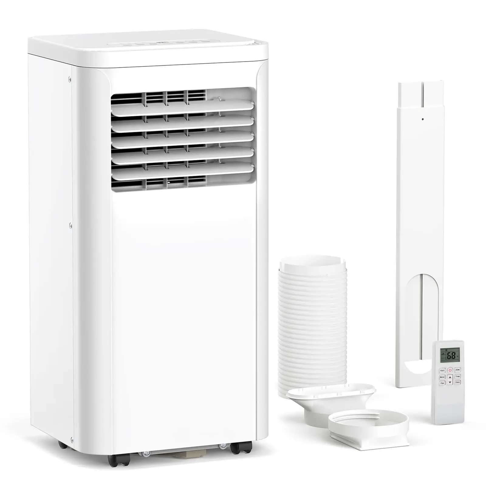 ZAFRO Portable Air Conditioner and for Room up 450 Sq. Ft, 4-IN-1 Quiet Portable Ac Unit with Dehumidifier Fan Function, Remote Control, Sleep Mode, 2