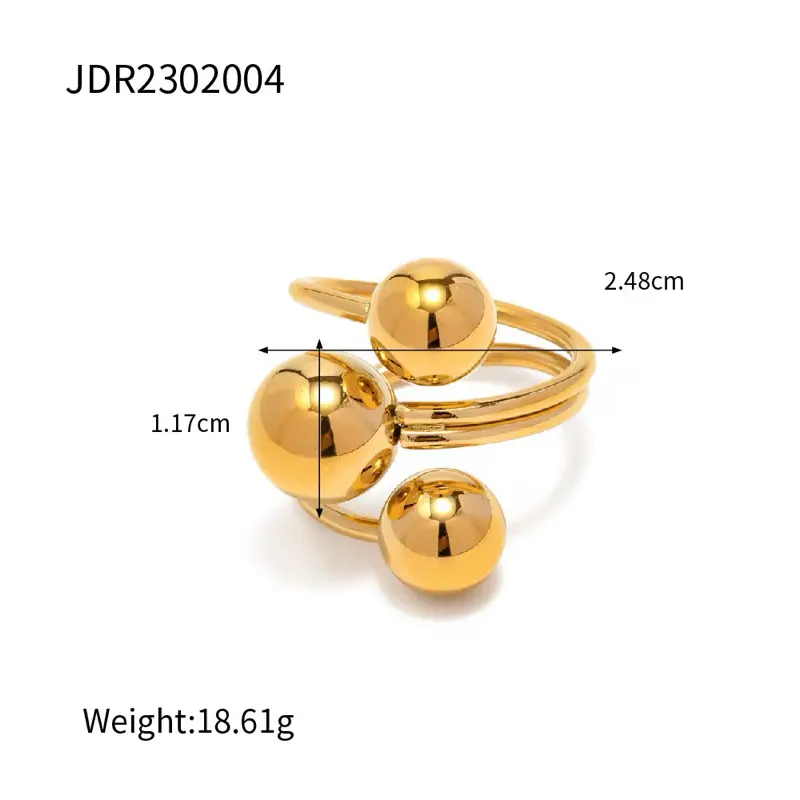 Stainless Steel Rings, Minimalist Geometric Shape Stainless Steel Jewelry for Casual Wear