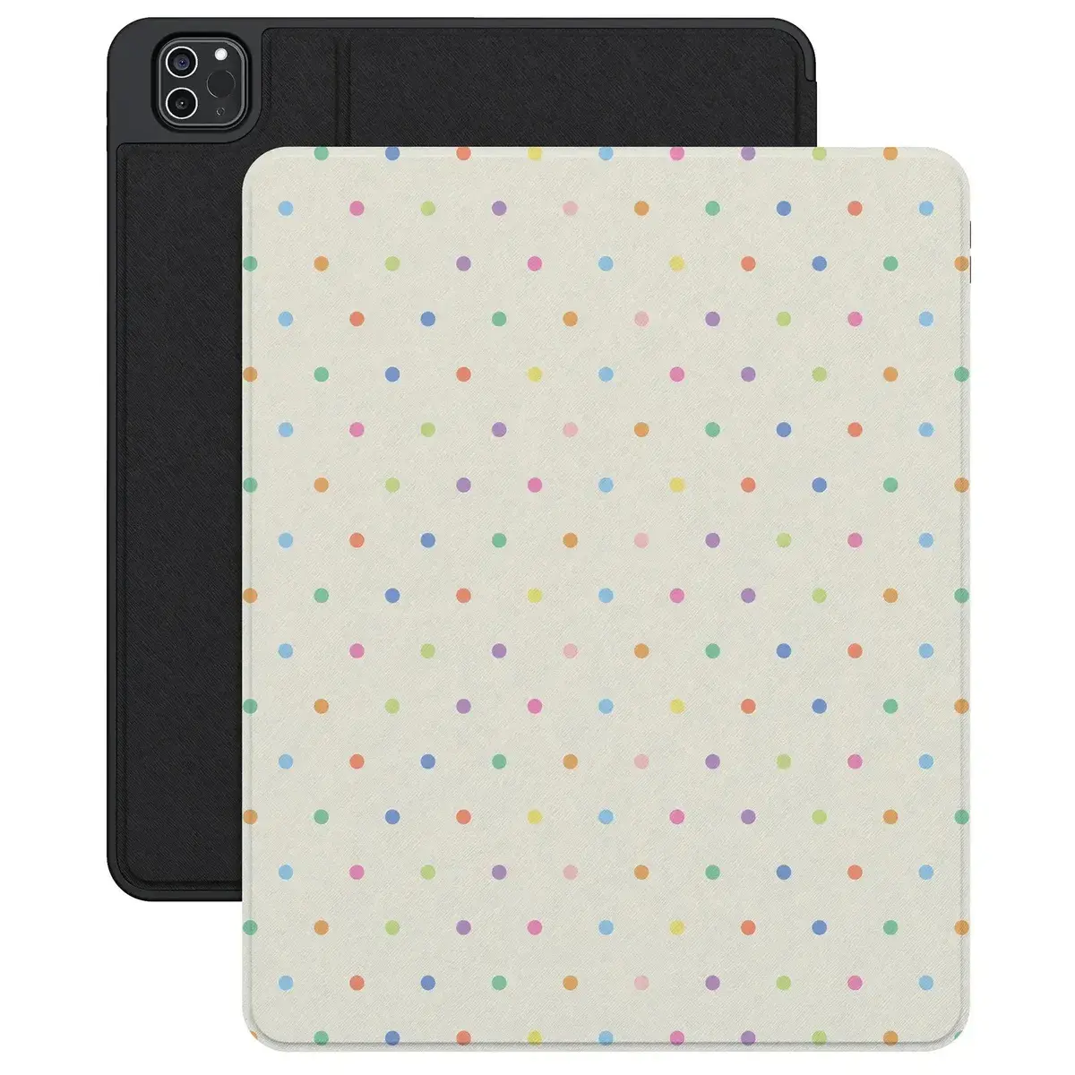 Casely iPad Case | On the Dot | Rainbow Polka Dot