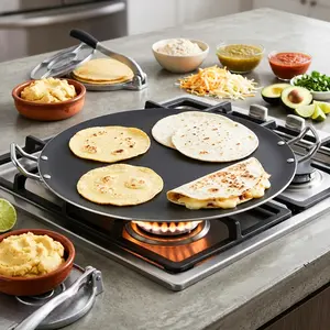 Kitchen King Comal / Tawa Jumbo 18" Premium Nonstick Cookware Heavy Duty Easy Clean Kitchen King Comal / Tawa Jumbo 18" Premium Nonstick Cookware Heavy Duty Easy Clean
