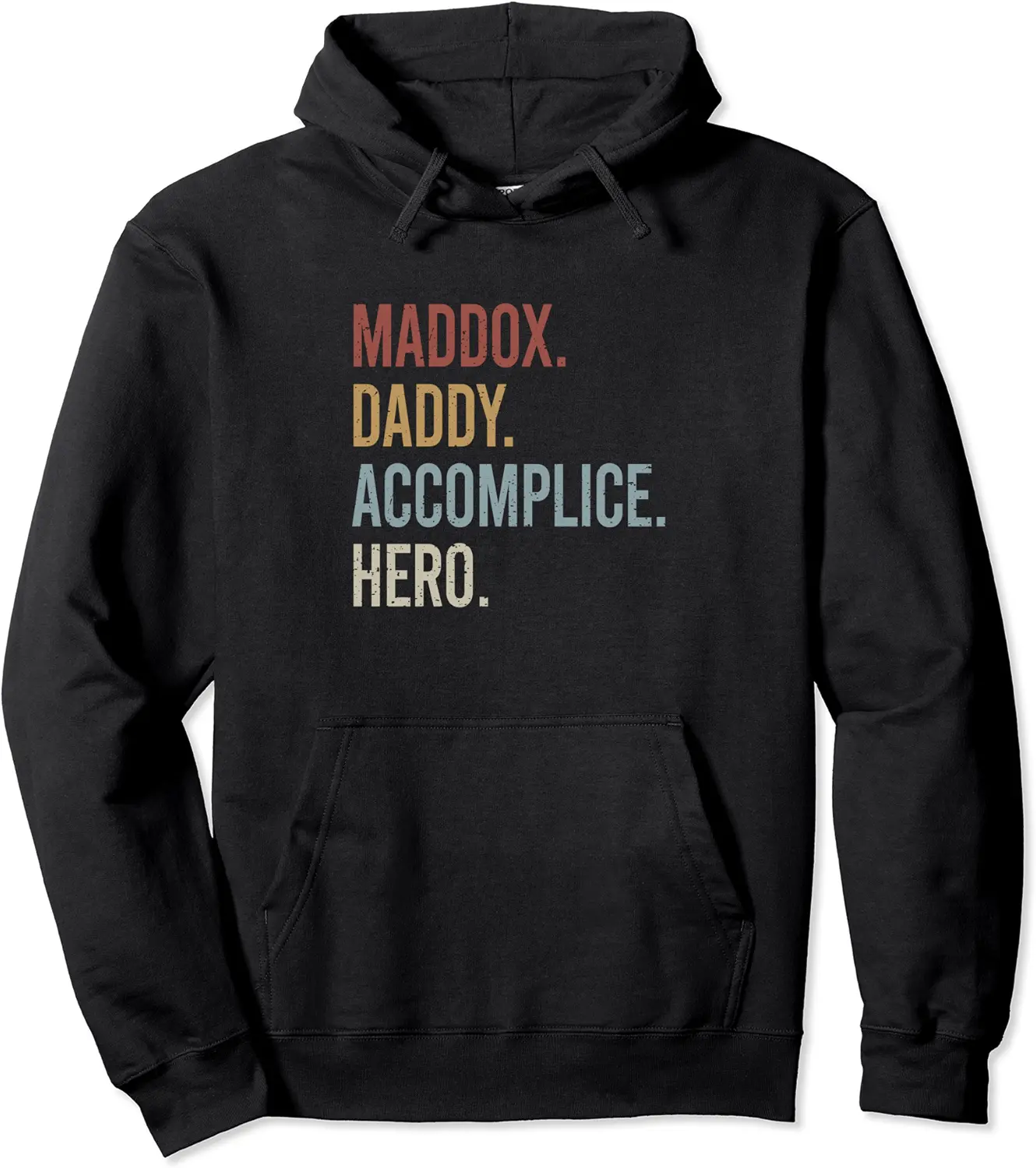 Maddox Daddy Accomplice Hero Retro Style Vintage Pullover Hoodie - Emilyschwe Shop 98B09F7YF3KT