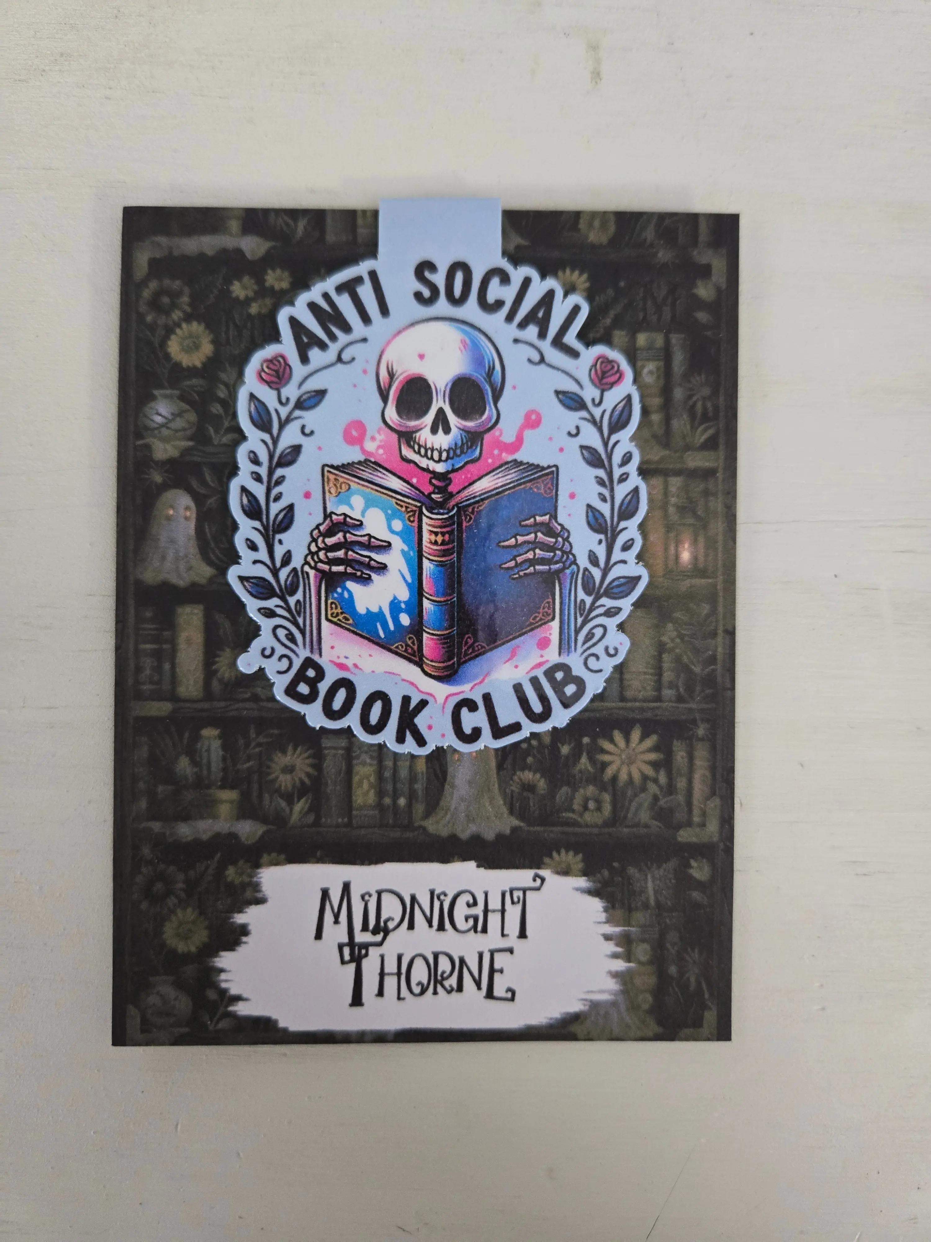 Anti Social Book Club Roses - Magnetic Bookmark