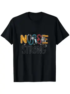 Nurse Power TShirt in Black Featuring a Nurse Power Design with Medical Symbols And Text Perfect for Nurses And Healthcare Workers Ideal Gift for Male Nurses Or Medical Professionals Made Of
