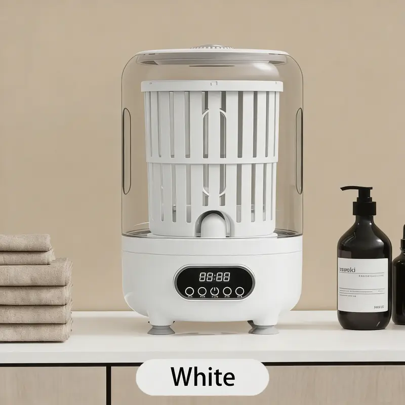 Portable Washing Machine with Large Capacity & Multiple Wash Modes – Ideal for Lingerie, Socks, Delicates | Great for Travel, Hotels & Small Spaces