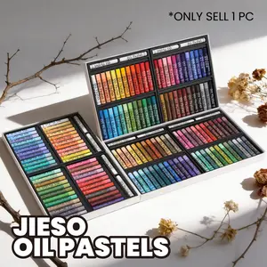 48 Color Vibrant Oil Pastels Set, Professional Art Supplies, Ideal for Students & Beginners, Plastic Box, Perfect for Coloring & Gifts