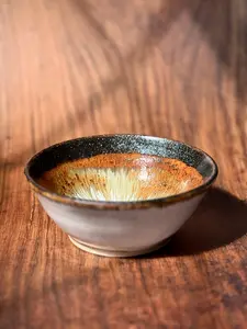Sparkle Rim Handmade Ceramic Bowl (Stoneware)