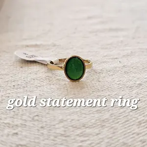 Gold and Silver Mood Ring - Color Changing Body Temperature Gold and Silver Statement Rings