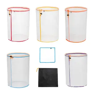 5-Gallon Nylon Mesh Filter Bags - 5 Pieces Reusable, Heavy-Duty Filter Bags