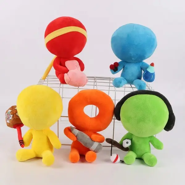 100% Brand New Soft Plush Youtooz Alan Becker Stickman Stuffed Doll, Game Cartoon Themed Toy, Kids Boy Birthday Gift with Monkey Animal Design