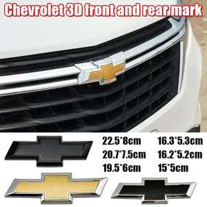 Chevrolet Car Front Hood Emblem & Rear Trunk Sticker, Fits Classic Cruze, Malibu Xl, Spark, Trax, Captiva, Aveo, Sonic, Cruze