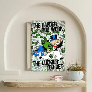 Monopoly Art unframed Poster, The World Is Yours Print, Alec Inspired Motivational Wall Art, Entrepreneur Success Designs for Bedroom Office Home Decor