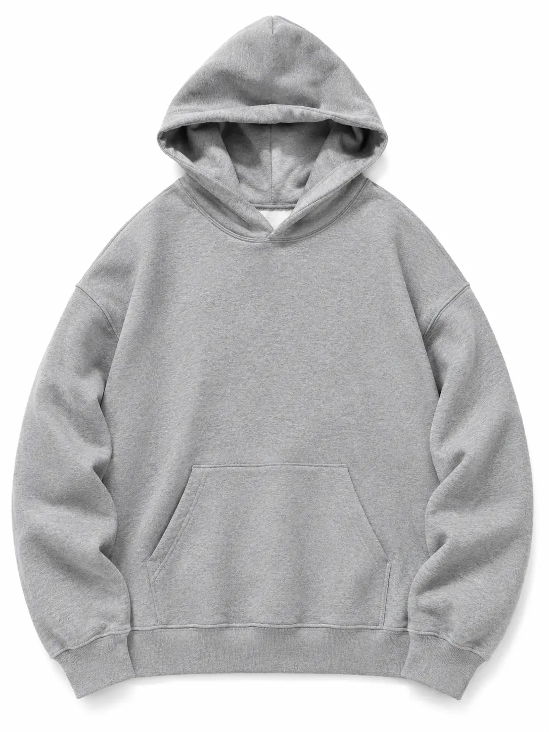 Deep Gray Men's and Women's Fleece Cotton Pullover Hoodie - Drawstring Hood, Long Sleeve Casual Sweatshirt With Pockets