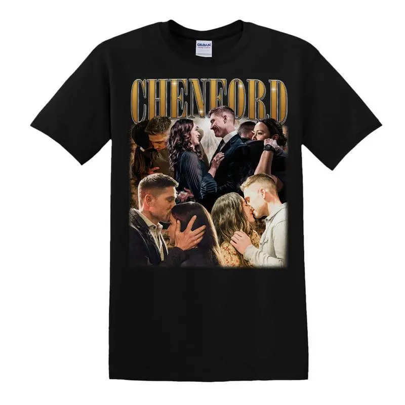 Chenford The Rookie TV Show T-Shirt | Black Unisex Graphic Tee Featuring Tim Bradford and Lucy Chen Moments | Oversized Fan Shirt for Police Drama Lovers