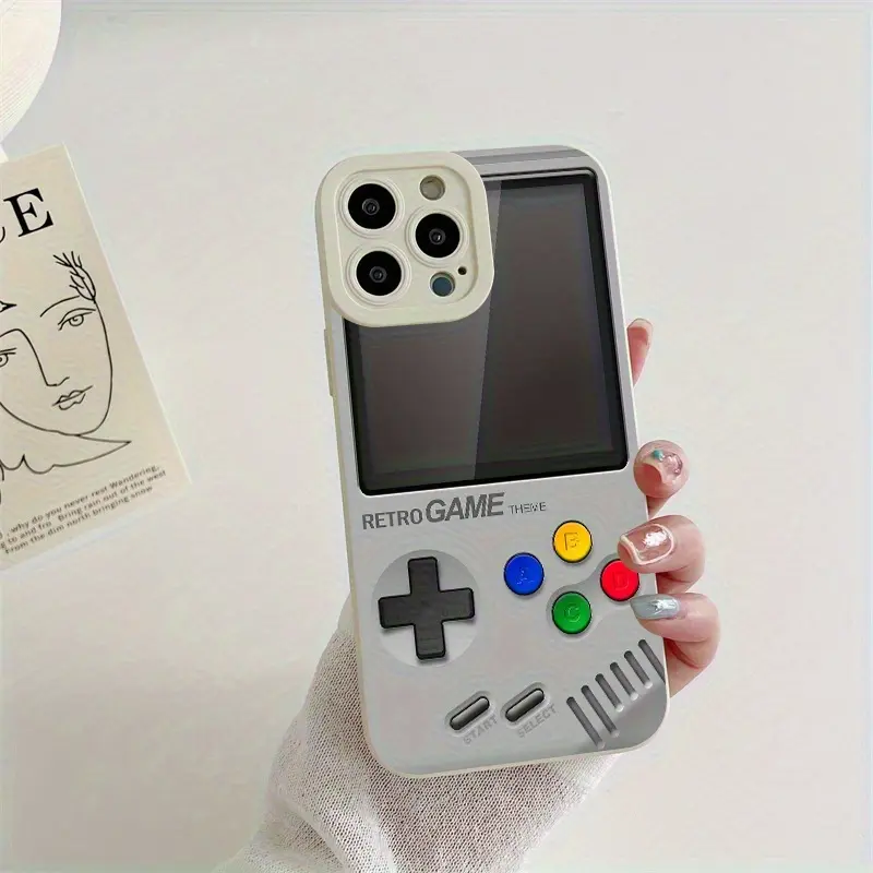 Retro Game Console Pattern Printed Phone Case, Suitable for iPhone 17/16/15/14/13/12/11 Pro Max Plus and Other Phones, Protective Case/Gift for Family and Friends on Birthdays/Holidays/Nostalgic Game Enthusiasts