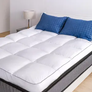 Mattress Topper , Cooling Pillow Top Mattress Topper, Extra Thick Plush Mattress Pad Cover, Overfilled with 7D Down Alternative,   , Soften Hard Mattress, 80'' x 60''
