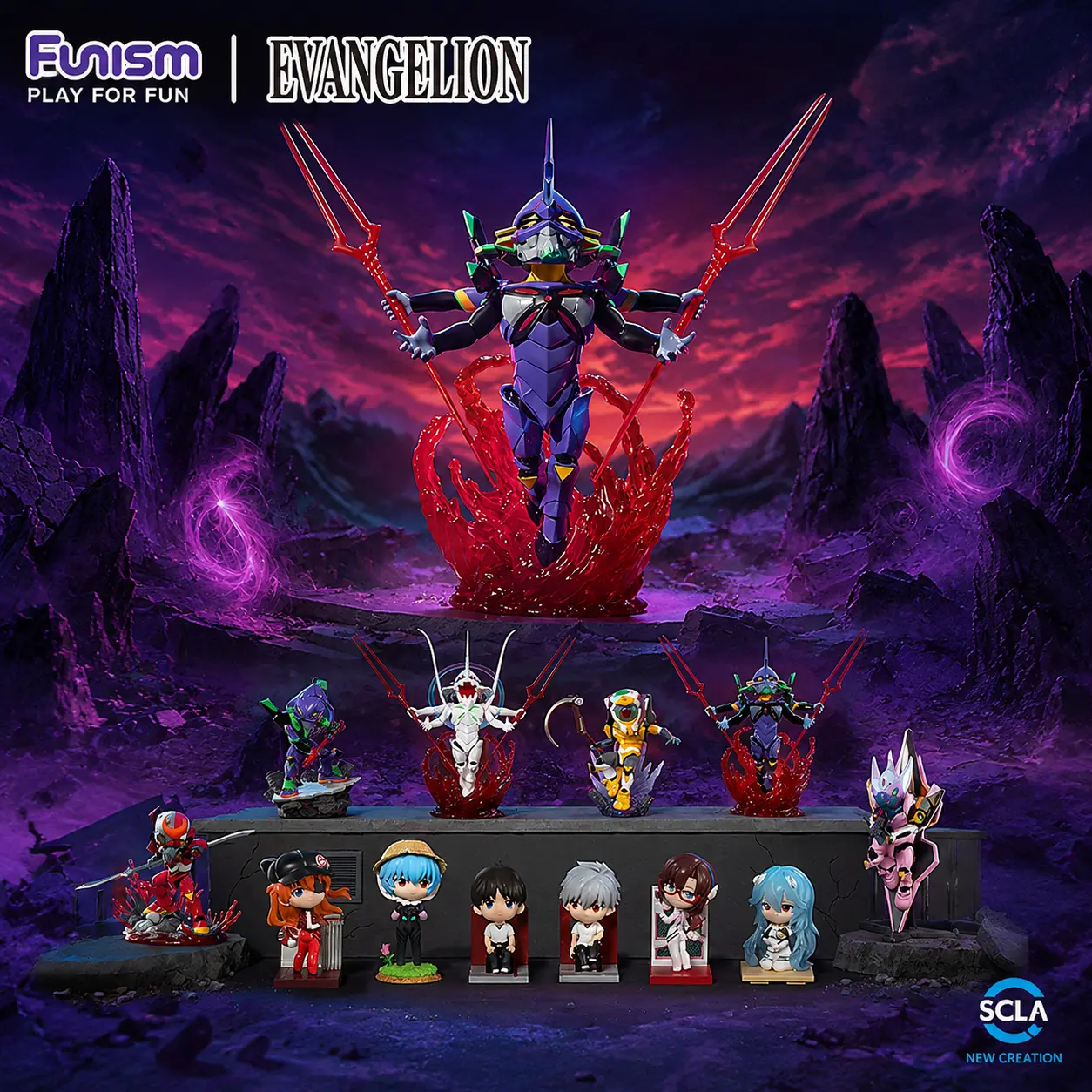 Evangelion Completion Project Blind Box Series Wave 2 Premium Q Version EVA Pilot & Mecha Figurines Classic Anime Merchandise Ideal Collection Present For EVA Enthusiasts