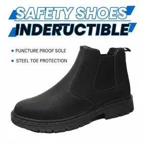 All-Weather Splash-proof Smash-proof Puncture-proof Breathable Safety Shoes Unisex Chef Work Shoe Waterproof Anti-slip Durable Outdoor Comfortable Providing Maximum Stability on Slippery Wet Surfaces Perfect for Heavy Labor Logistics and Culinary Pros