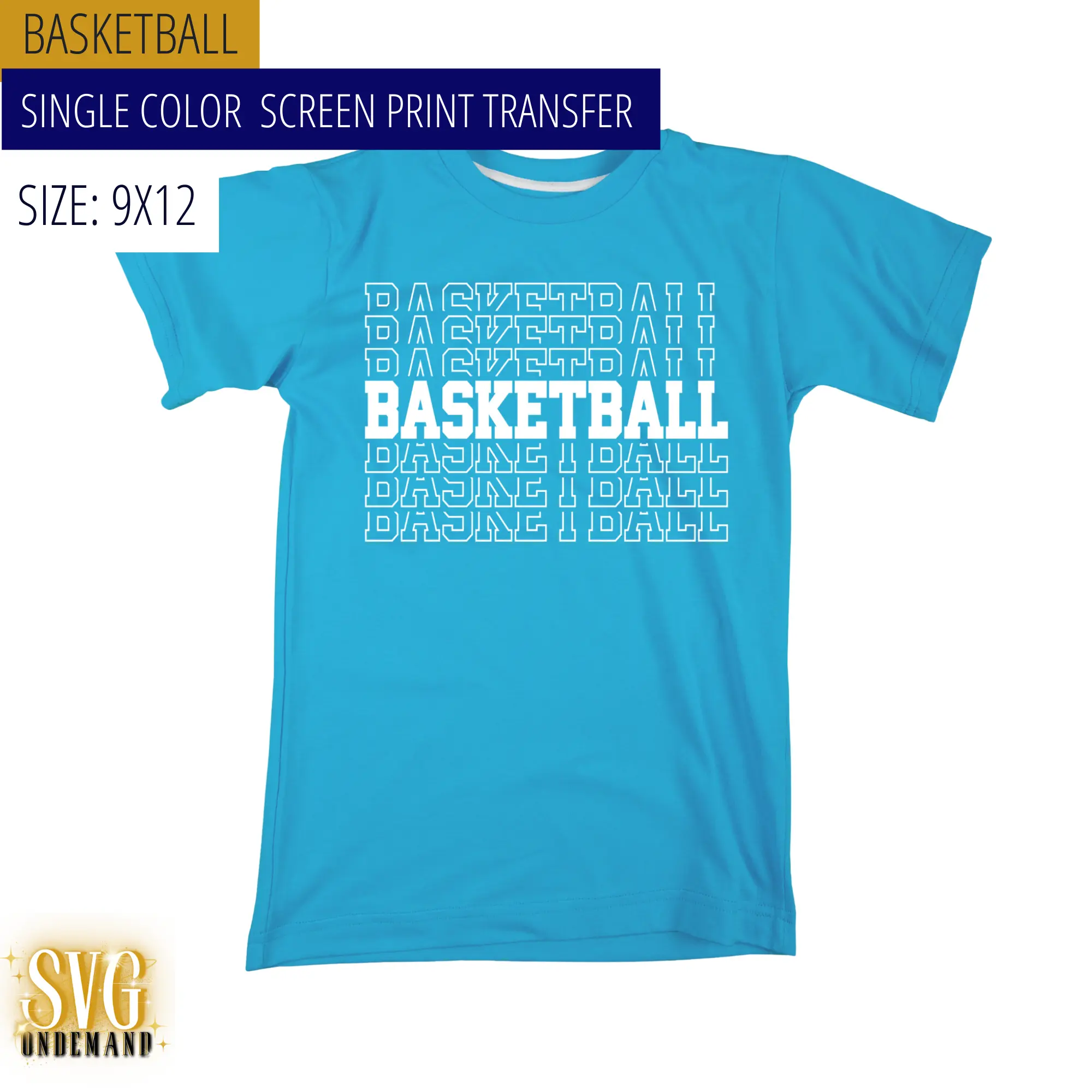 Basketball Screen Print Transfer