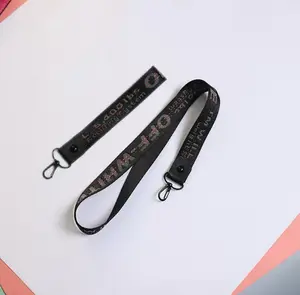 Canvas Keychain Combination with Trendy Embroidered English Letters