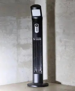 Outdoor Heater for Patio, 3000W Infrared Electric Heaters Indoor w/Remote, Tip-Over/Overheating Protection, Safety Lock, for Garage Porch Office Pearl