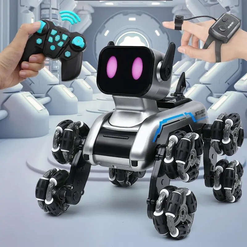 TheSevenStar Christmas Gift Cute Robot Dog with Remote Control Changeable Features Interactive Toy for Kids