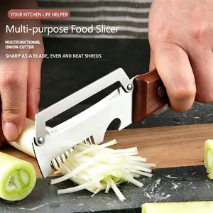 1pcs Kitchen Multi-Function Grater, Onion Slicer, Bottle Opener, Fruit Cutter, 3-In-1 Household Peeler, Carrot Scraper, Sugarcane Peeler