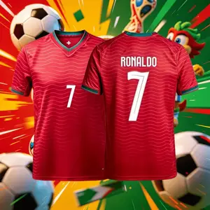 2026 Portugal National Home Away 7# Cristiano Ronaldo Short And Long Sleeve Soccer Jersey Fans Version Breathable
