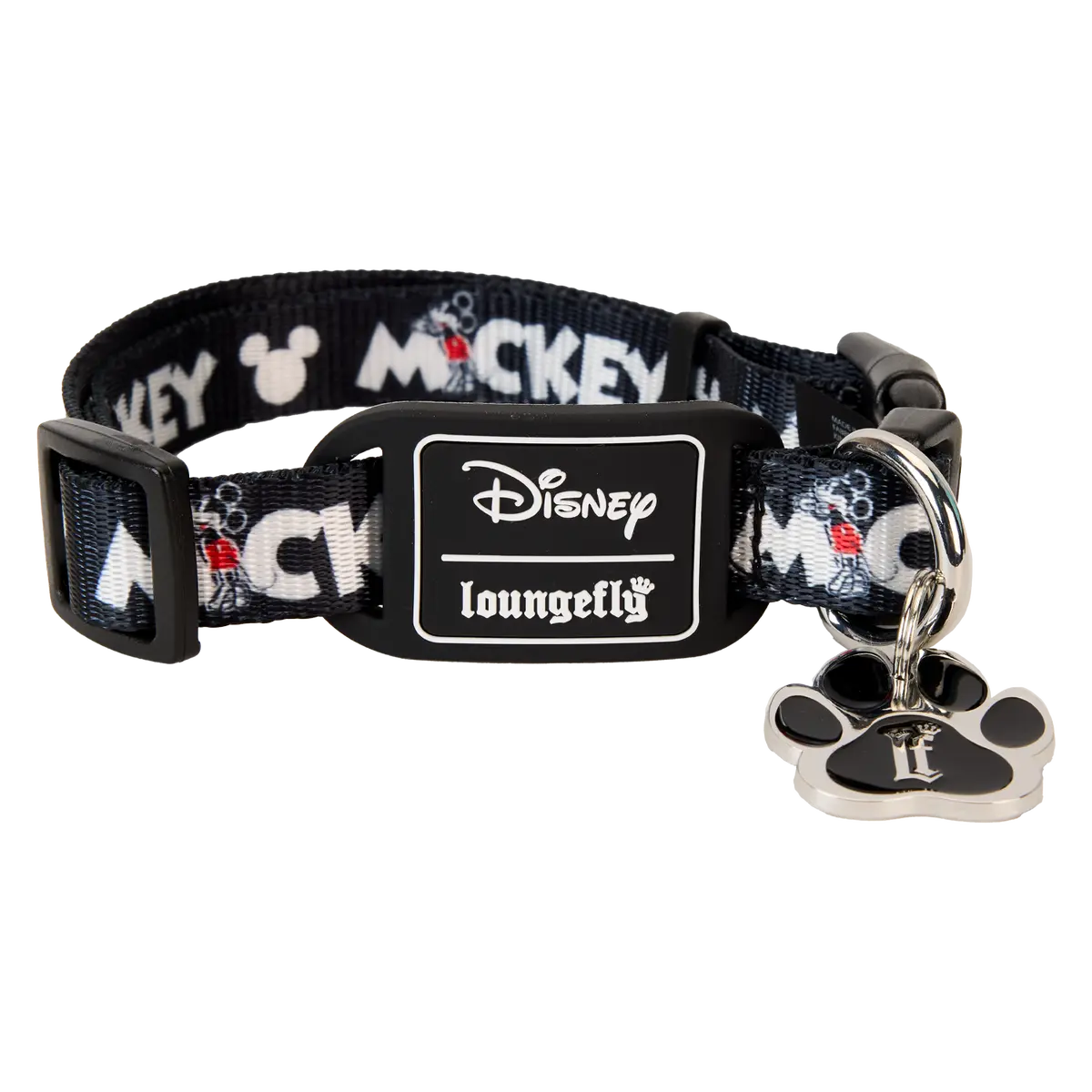 Mickey Mouse Cartoon Graphic Dog Collar for Your Best Friend, Large Size with Buckle Clasp Closure