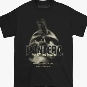 PANTERA Far Beyond Driven T-shirt, Oversized Aesthetic Boho Graphic Tshirt Tee Top Womenswear Streetwear Summer