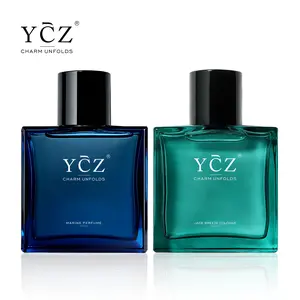 YCZ Ocean & Rainforest Gentleman Duo Set | Midnight Marine & Jade Breeze 1.7oz*2 Eau de Parfum for Men, Aromatic Marine & Fresh Citrus Scent, Magnetic & Refreshing, Long Lasting Cologne for Dates, Daily Casual Wear