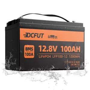12V/24V/48V 100Ah LiFePO4 Battery | 12.8V/25.6V/51.2V Deep Cycle Lithium Battery with Smart BMS, Perfect for RV, Solar, Marine, Off-Grid, and Backup Power Systems