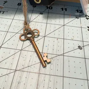 Random Key Design Pendant, Fashionable Jewelry Making Accessories for Bracelet & Necklace, DIY Jewelry Making Accessories for Women & Girls