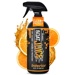 Boat Juice Interior Cleaner & Protectant - 2in1 Seat Cleaner and Ceramic UV Protectant - Orange Creamsicle Scent - Marine Vinyl, Upholstery & Carpet Cleaner for Boats, RVs & Cars - 32oz