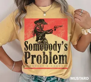 Somebody’s Problem T-Shirt – Vintage 90s Country Tee, Western Shirt, Country Music Lover Concert Tee, Festival Outfit