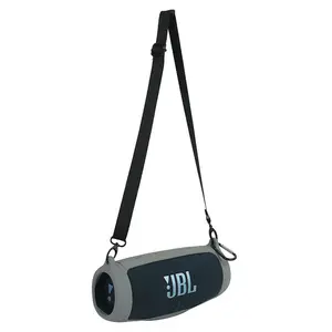 for JBL Charge 5 Waterproof Bluetooth Speaker Silicone Cover Case, Portable Silicone Travel Case with Carabiner, Protective Skin Case