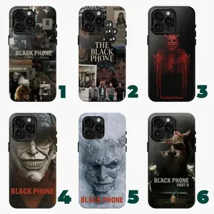 6 styles ver1 The Black Phone 2 phone case, Horror Phone Case, Scary Movie Aesthetic Cover for iphone 17, 16 pro max to SE, SS Galaxy S21-S25 Ultra Plus, Gift for fans, Trending 25 U