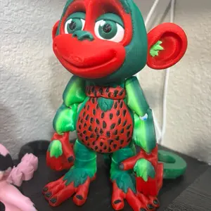 Watermelon 3D monkey