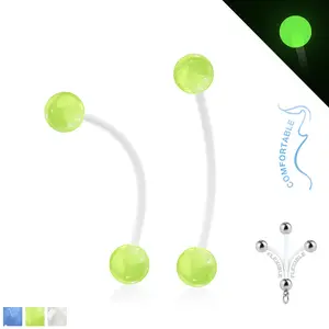Glow in the Dark Balls Pregnancy Belly Ring