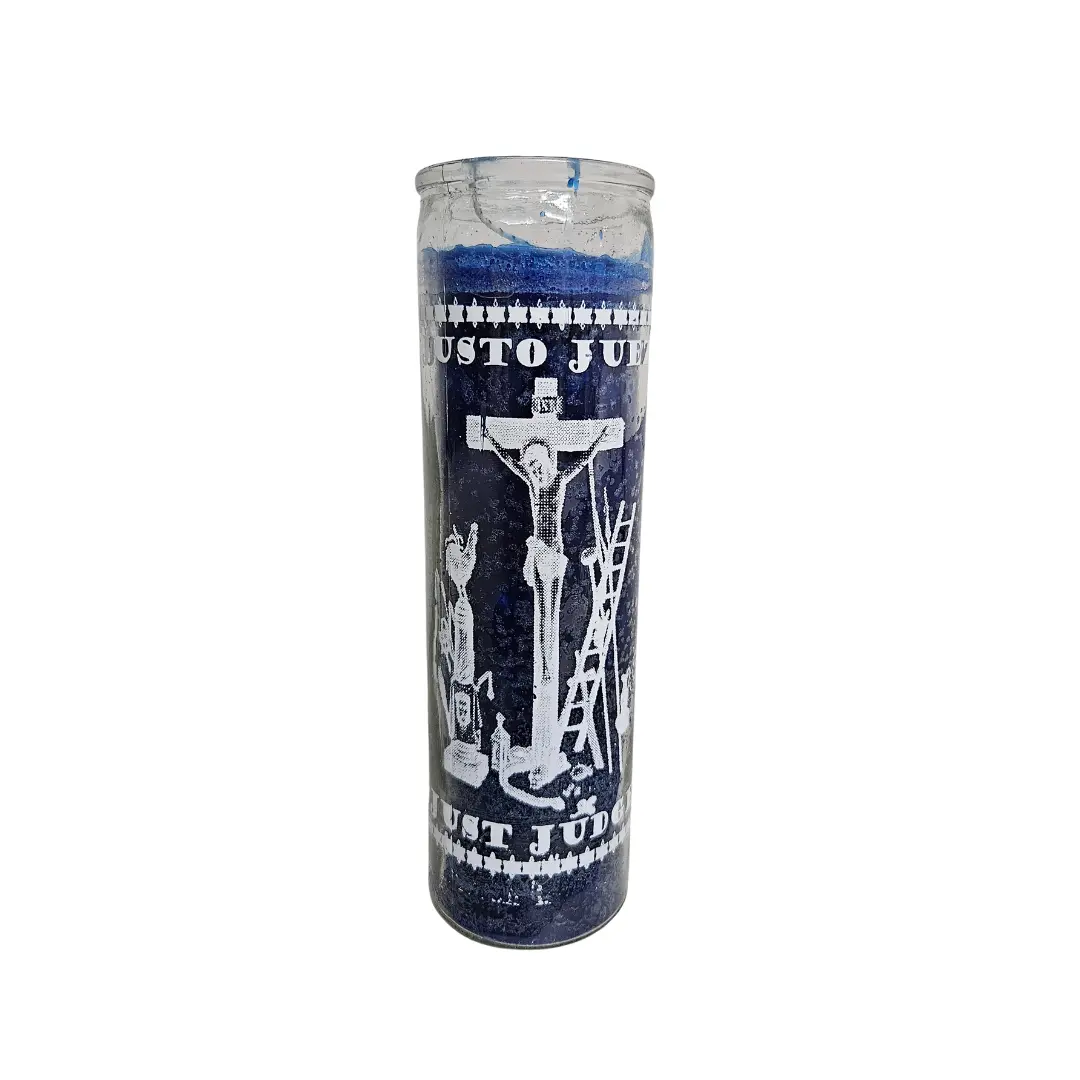 Just Judge Blue Ritual Candle / Justo Juez Veladora Azul