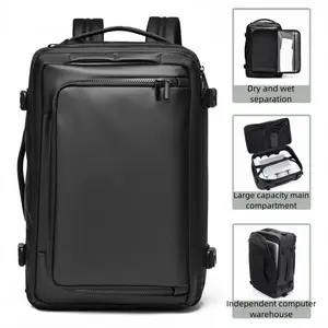 3-in-1 Multifunctional Business Travel Backpack 180° Open Compartment Fits 15.6'' Laptop Scratch-Resistant Nylon with 7 Compartments & Handheld Option for Commute & Short Trips hunting bag Commuter Capacity Large