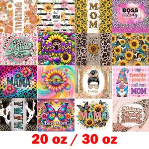 Sublimation Tumbler Wraps  Mothers Day Mama Mom Pack