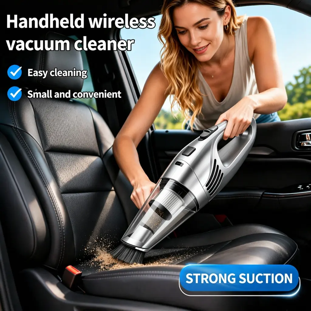 [Wireless Handheld Vacuum Cleaner]-6.999Kpa-Super Suction, Commercial Indoor Vacuum Cleaner, 99.5% Efficient Cleaning Home, Car, Office, Etc., Can Help You Clean Up Small Tasks Well, Essential for Lazy People. Small-Lightweight-Good Value.