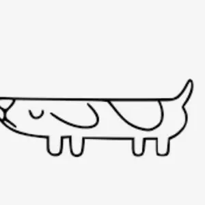 Long dog car sticker for bluey