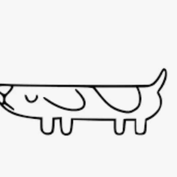 Long dog car sticker for bluey